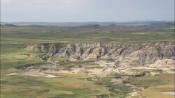 Grassland And Ranches  - Aerial View - South Dakota,  Harding County,  United States Stock Footage