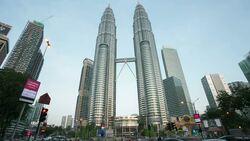 KLCC towers Stock Footage