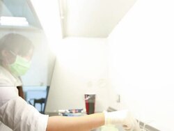Scientist and bio lab experiment Stock Footage