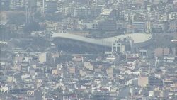 Athens Cityscape Shots & Karaiskakis Stadium News Clip