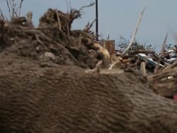 Homes Destroyed by Tornado Stock Footage
