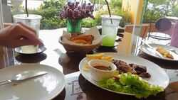 Having lunch Stock Footage