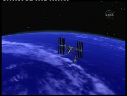 Shuttle departs ISS and heads back to Earth News Clip