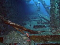 Inside salem express (shepwreck)  [HD] Stock Footage