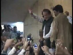 Former Prime Minister Nawaz Sharif arrives in Pakistan ADDS shots News Clip