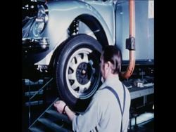 SYND 18-2-72 CAR WORKERS CELEBRATE A MILESTONE FOR THE VOLKSWAGEN BEETLE News Clip