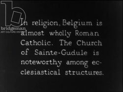 Brussels and Flanders architecture. Belgium, 1920s Stock Footage
