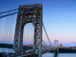 George Washington Bridge Stock Footage