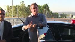 CLEAN : Brazil's Bolsonaro arrives in Brasilia after hospital discharge News Clip