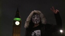 CLEAN : Violence as anti capitalist march hits London News Clip