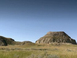Little hills in the prairies Stock Footage