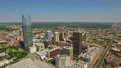 Aerial Oklahoma Oklahoma City Stock Footage