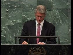 UN: NEW YORK: PRESIDENT CLINTON ADDRESSES EARTH SUMMIT News Clip