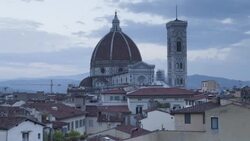 Night to day TL of the Duomo in Florence, Italy. Stock Footage