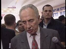 Israel - PM Peres On Future Of Hebron News Clip