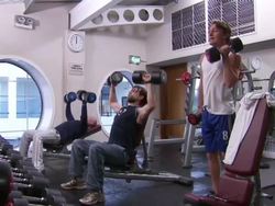 People Exercising in Gym News Clip