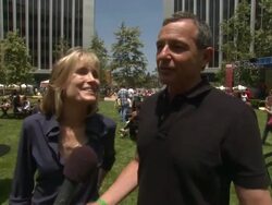 INTERVIEW - Robert A. Iger, Willow Bay on the event at Elizabeth Glaser Pediatric AIDS Foundation's 24th Annual A Time For Heroes Stock Footage