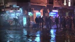 Police continue to use water cannon and tear gas against protesters News Clip