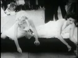 Marilyn Monroe and Jane Russell make hand prints Stock Footage