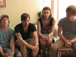 Bear Hands Interview (clip 1) Stock Footage