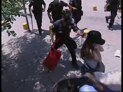 Protesters clashes with police outside NATO summit Instructional Video