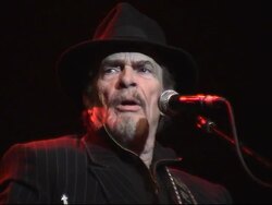Merle Haggard performing 'The Fugitive' Stock Footage