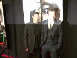 Denzel Washington & Ryan Reynolds attend the world premiere of Safe House at the School of Visual Arts Theatre 02/07/12 Stock Footage