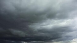 Dark storm clouds passing Stock Footage