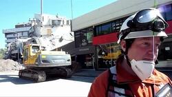 CLEAN: Aftershocks slow down Christchurch quake rescue efforts News Clip