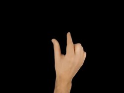 Touchscreen Gestures with Mattes. HD Stock Footage