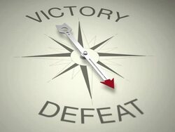 Victory Versus Defeat Stock Footage