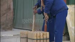 Fireworks being manufactured by hand News Clip