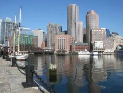 Boston Waterfront Stock Footage