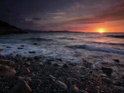 Pebble Beach Sunset / Sunrise Stock Footage