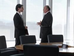 HD: Senior Manager Giving Advice To His Assistant Stock Footage