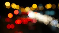 Bokeh Light of Traffic Stock Footage
