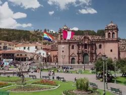 Plaza-de-Armas, Cuzco, Peru Stock Footage