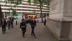 Prince William with Australian High Commissioner commenting on flight MH17 News Clip