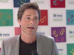 INTERVIEW: Rob Lowe on Valspar paint's contributions to Haiti  Stock Footage