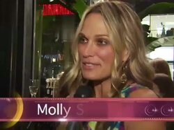 EVENT CAPSULE REPORTER/CHYRON: Molly Sims Launches 'Grayce By Molly Sims The Collection Stock Footage