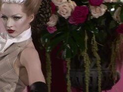 EVENT CAPSULE CLEAN: Paris Haute Couture S/S 2010: Christian Dior 01/26/2010 Stock Footage