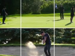 Golf montage, summer freedom Stock Footage