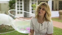 INTERVIEW - Emmanuelle Seigner on wanting to work with director at 'Reparer Les Vivants' Interview - 73rd Venice Film Festival Stock Footage