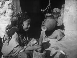 Bakery in Morocco, c.1960 Stock Footage