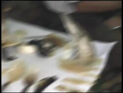 Making Third World Horn Crafts: Combs, Spoons, Salad Servers, Etc Stock Footage