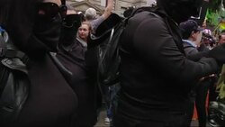 Demonstrators, Counter-Demonstrators in Portland News Clip