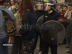 Police Clash With Anti-Poll Tax Protesters News Clip