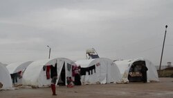 Bab Al-Salam Syrian Refugee Camp Stock Footage