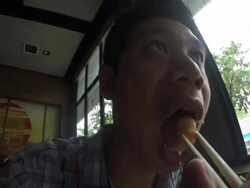 Eating food Point of view Stock Footage