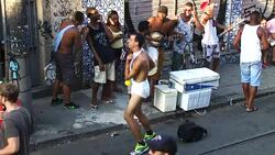 Revelers Dance At Rio Carnival Stock Footage